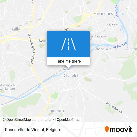 Passerelle du Vicinal map