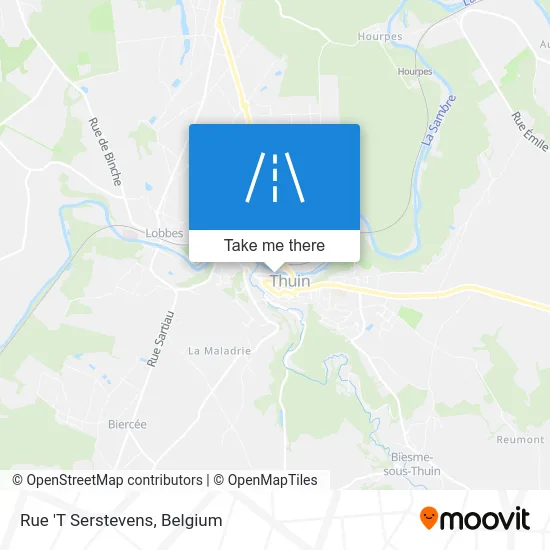 'T Serstevens Street map