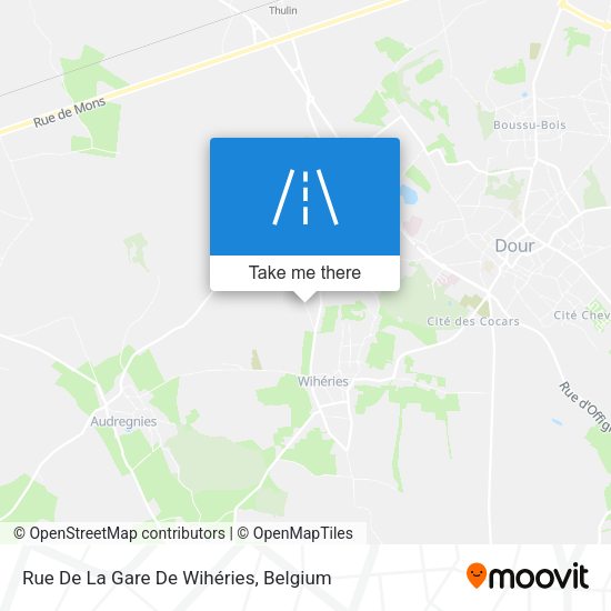 Rue De La Gare De Wihéries map