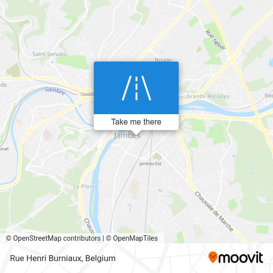 Rue Henri Burniaux plan