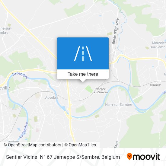 Sentier Vicinal N° 67 Jemeppe S / Sambre map