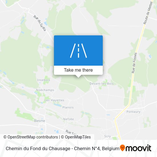Chemin du Fond du Chausage - Chemin N°4 plan