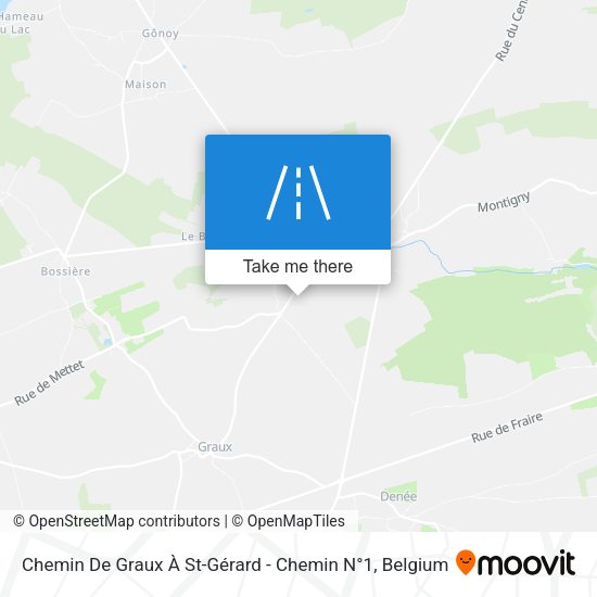 Chemin De Graux À St-Gérard - Chemin N°1 map