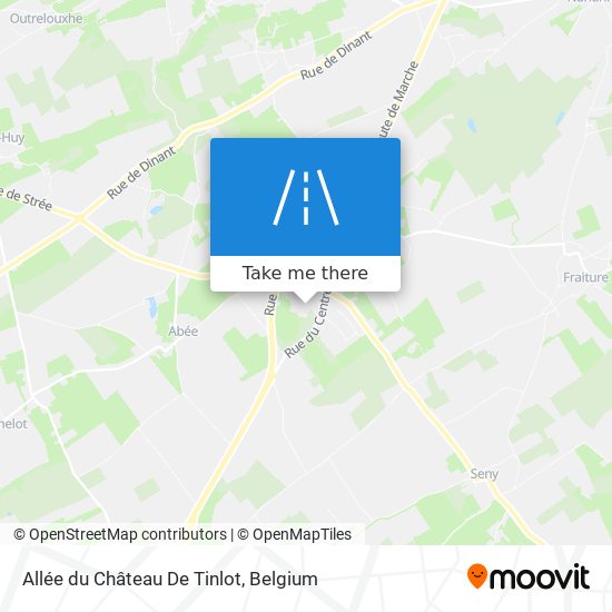 Allée du Château De Tinlot map