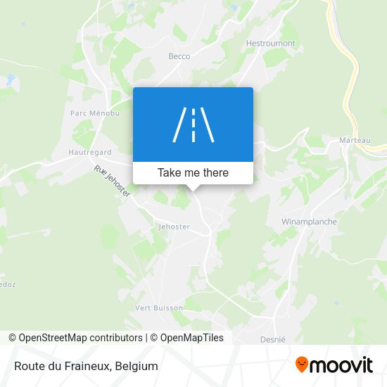 Route du Fraineux plan