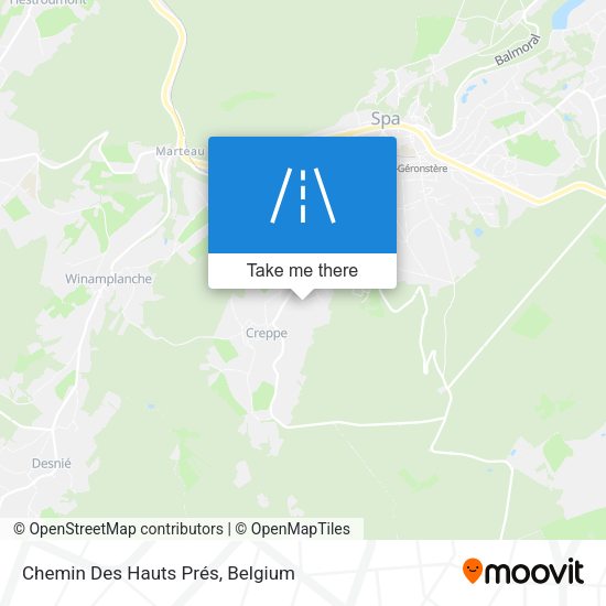 Chemin Des Hauts Prés map