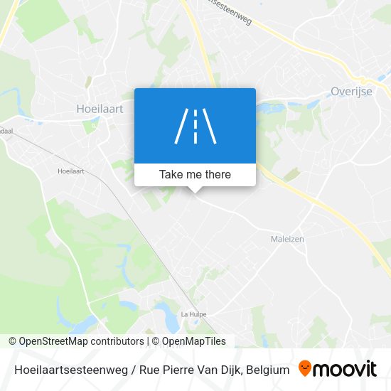 Hoeilaartsesteenweg / Rue Pierre Van Dijk map