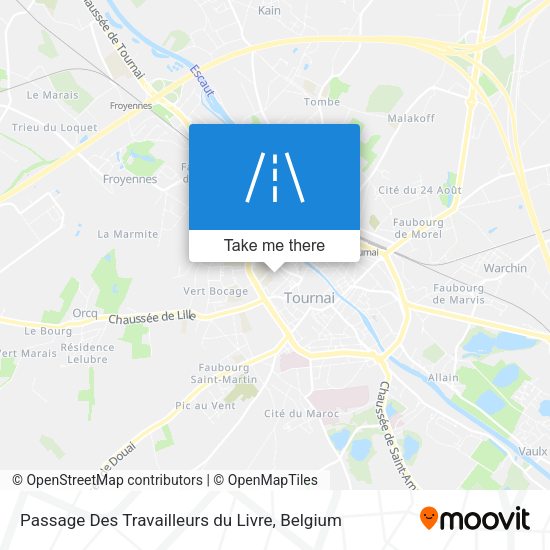 Passage Des Travailleurs du Livre map