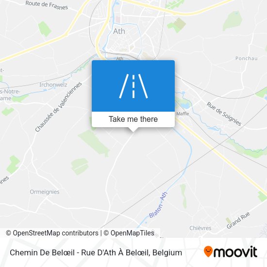 Chemin De Belœil - Rue D'Ath À Belœil map