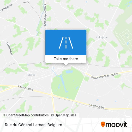 Rue du Général Leman plan
