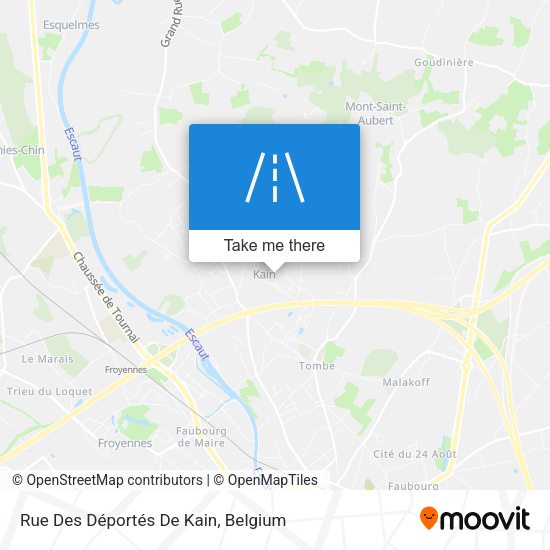 Rue Des Déportés De Kain plan