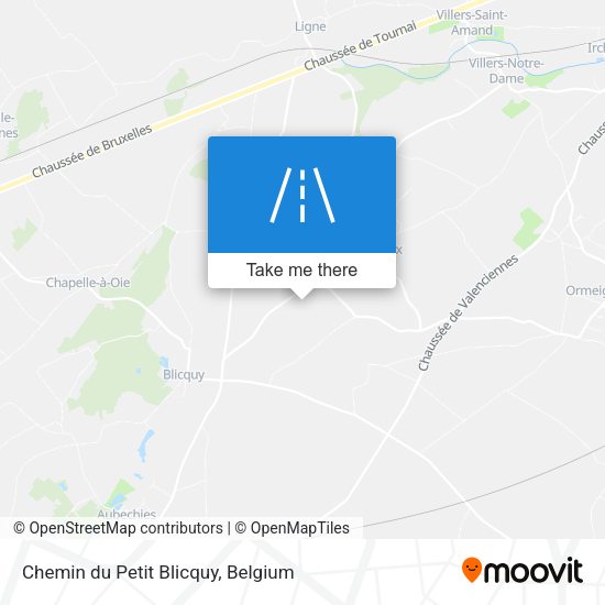 Chemin du Petit Blicquy map