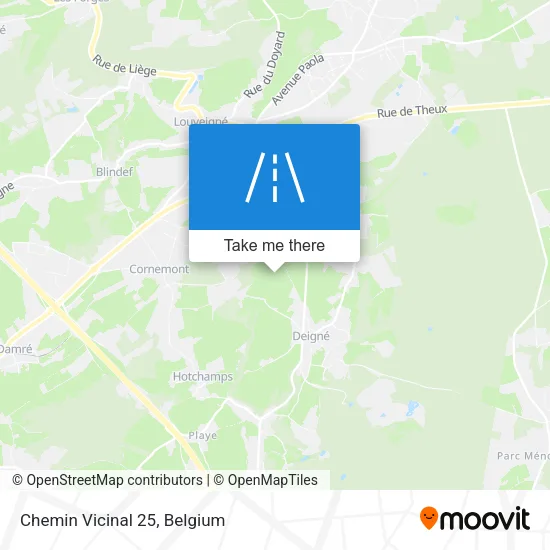 Chemin Vicinal 25 map