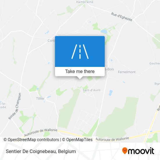 Sentier De Coignebeau plan