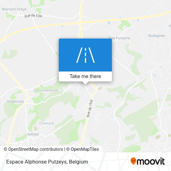 Espace Alphonse Putzeys map