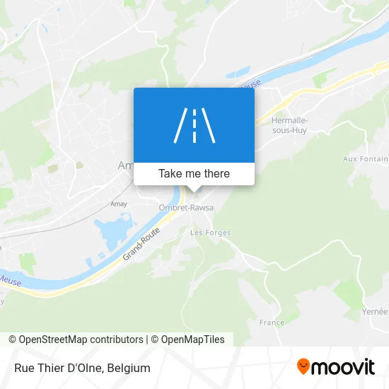 Thier D'Olne Street map