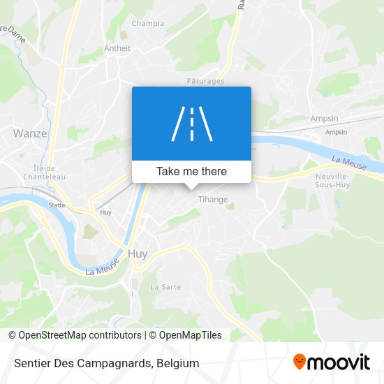 Sentier Des Campagnards map