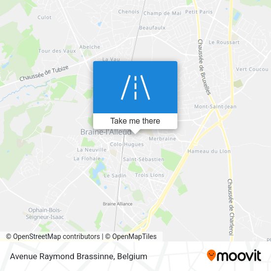 Avenue Raymond Brassinne map