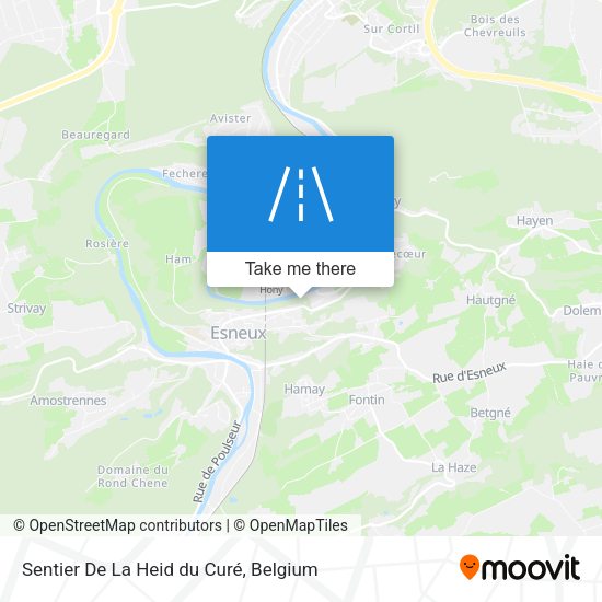 Sentier De La Heid du Curé map