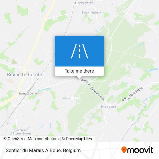 Sentier du Marais À Boue map