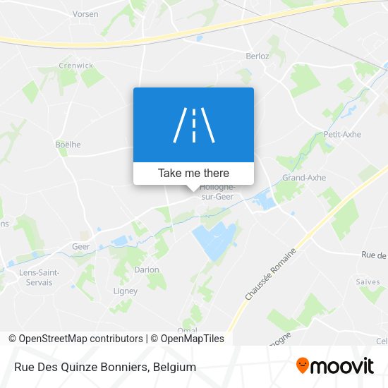 Rue Des Quinze Bonniers map