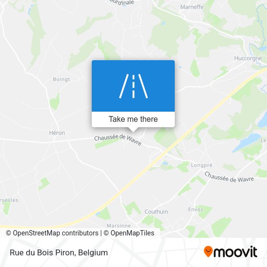 Rue du Bois Piron plan
