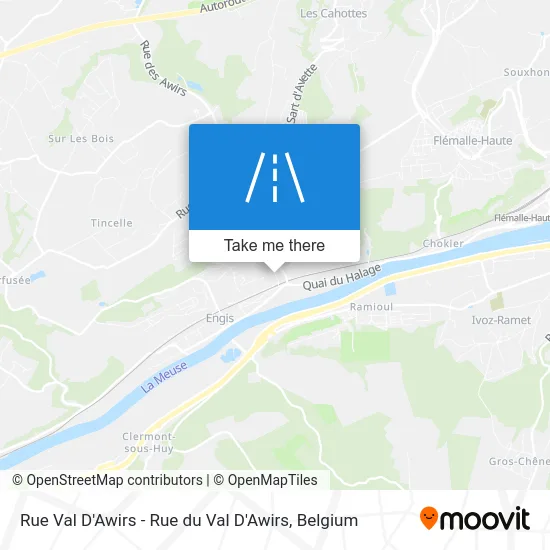 Val D'Awirs Street map