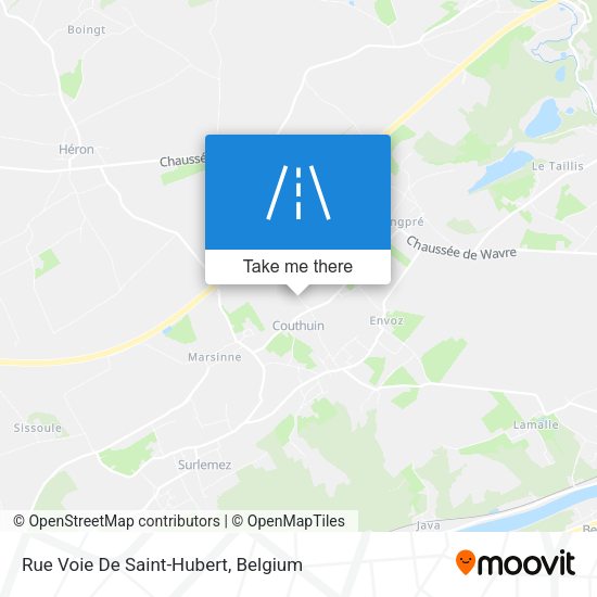 Rue Voie De Saint-Hubert plan