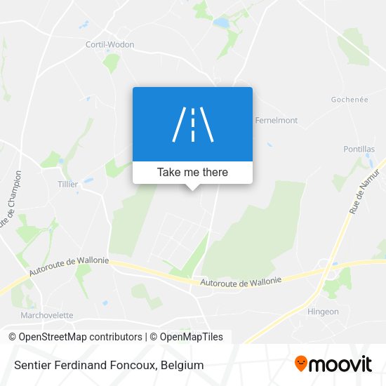 Sentier Ferdinand Foncoux plan