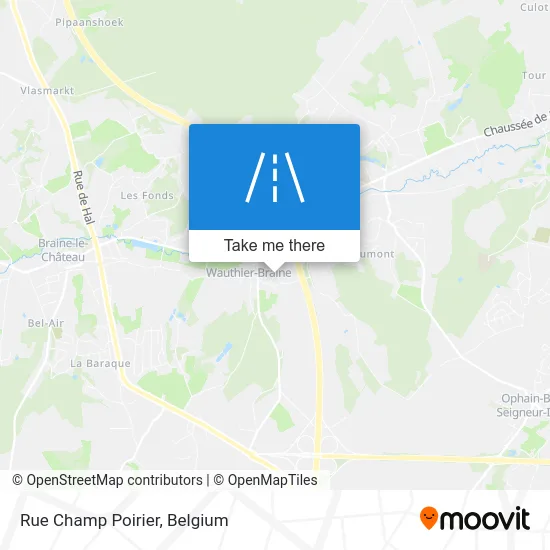 Champ Poirier Street map