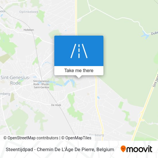 Steentijdpad - Chemin De L'Âge De Pierre plan