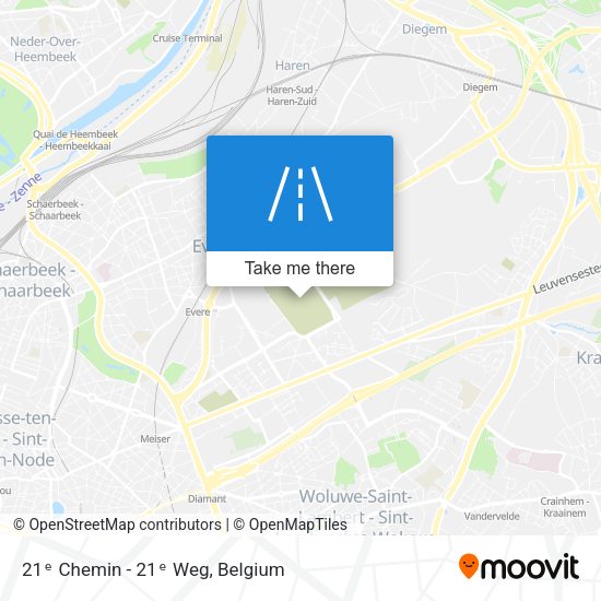21ᵉ Chemin - 21ᵉ Weg map