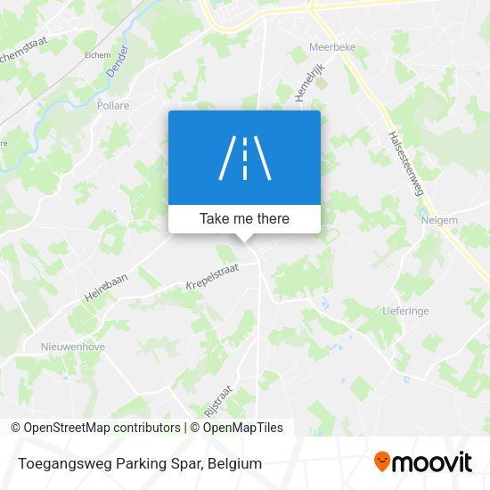 Toegangsweg Parking Spar plan