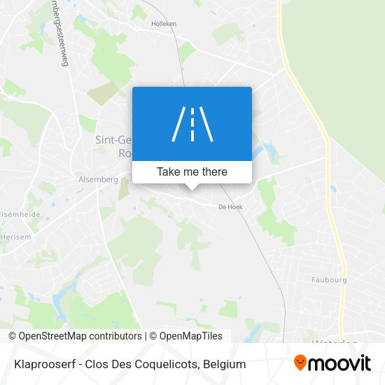 Klaprooserf - Clos Des Coquelicots map