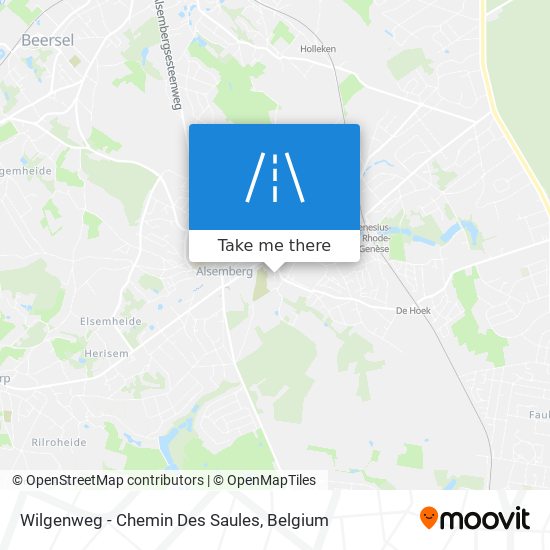 Wilgenweg - Chemin Des Saules map