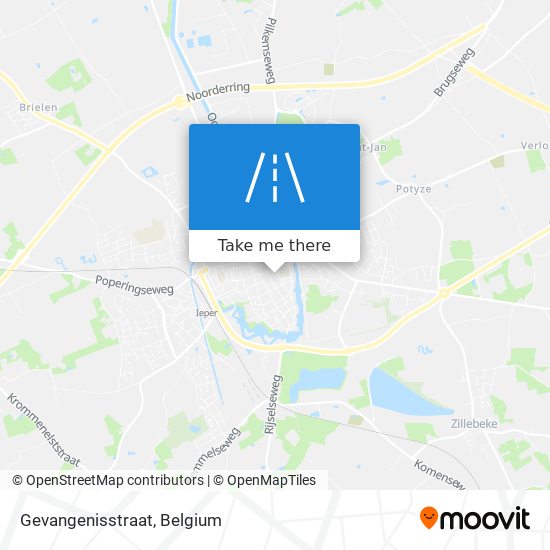 Gevangenisstraat map