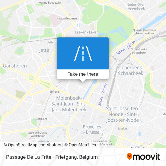 Passage De La Frite - Frietgang plan