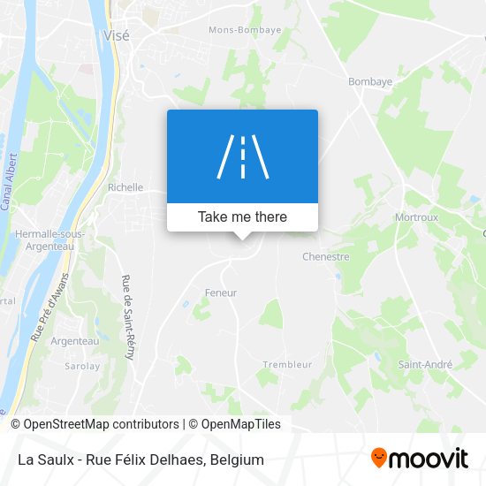 La Saulx - Rue Félix Delhaes plan
