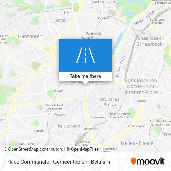 Place Communale - Gemeenteplein map