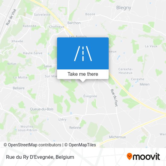 Rue du Ry D'Evegnée plan