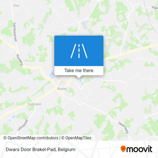 Dwars Door Brakel-Pad map