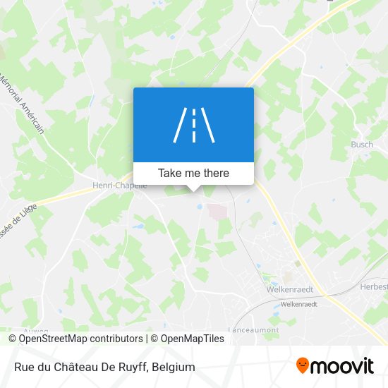 Rue du Château De Ruyff plan