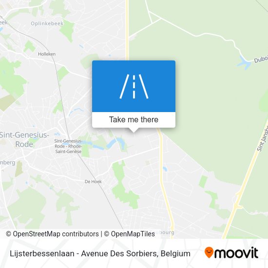 Lijsterbessenlaan - Avenue Des Sorbiers plan