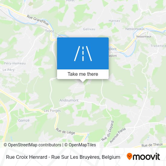 Rue Croix Henrard - Rue Sur Les Bruyères map