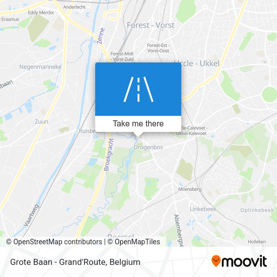 Grote Baan - Grand'Route plan