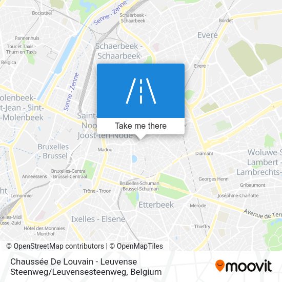 Chaussée De Louvain - Leuvense Steenweg / Leuvensesteenweg map