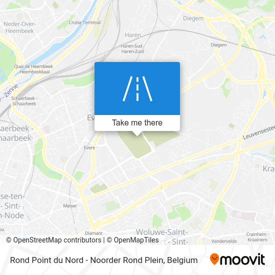 North Roundabout - Noorder Rond Plein map