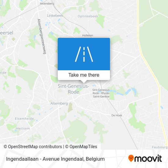 Ingendaallaan - Avenue Ingendaal plan