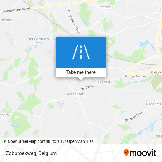 Zobbroekweg map