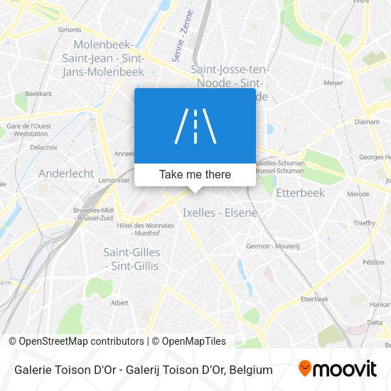 Galerie Toison D'Or - Galerij Toison D’Or map